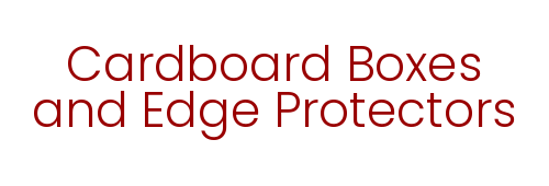 Cardboard boxes and edge protectors